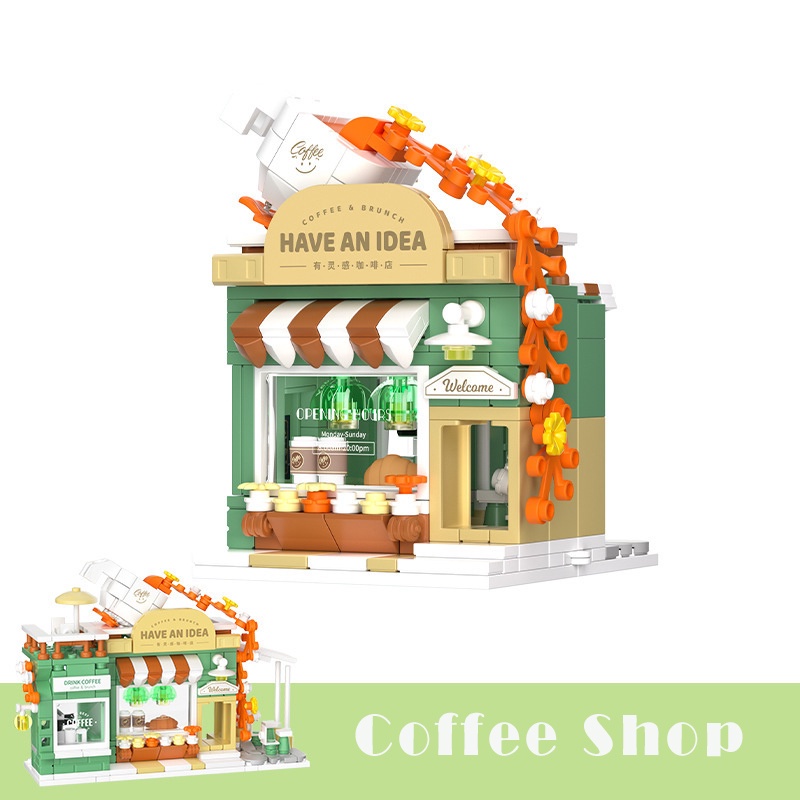 Bộ Đồ Chơi Lắp Ráp Cửa Hàng Bánh Đẹp Mắt Cao Cấp Cho Bé