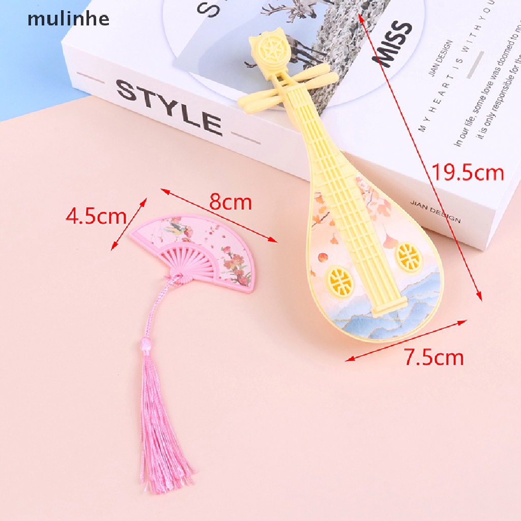1 Bộ Quạt Cầm Tay Pipa Cổ Điển Trang Trí Cho Nhà Búp Bê