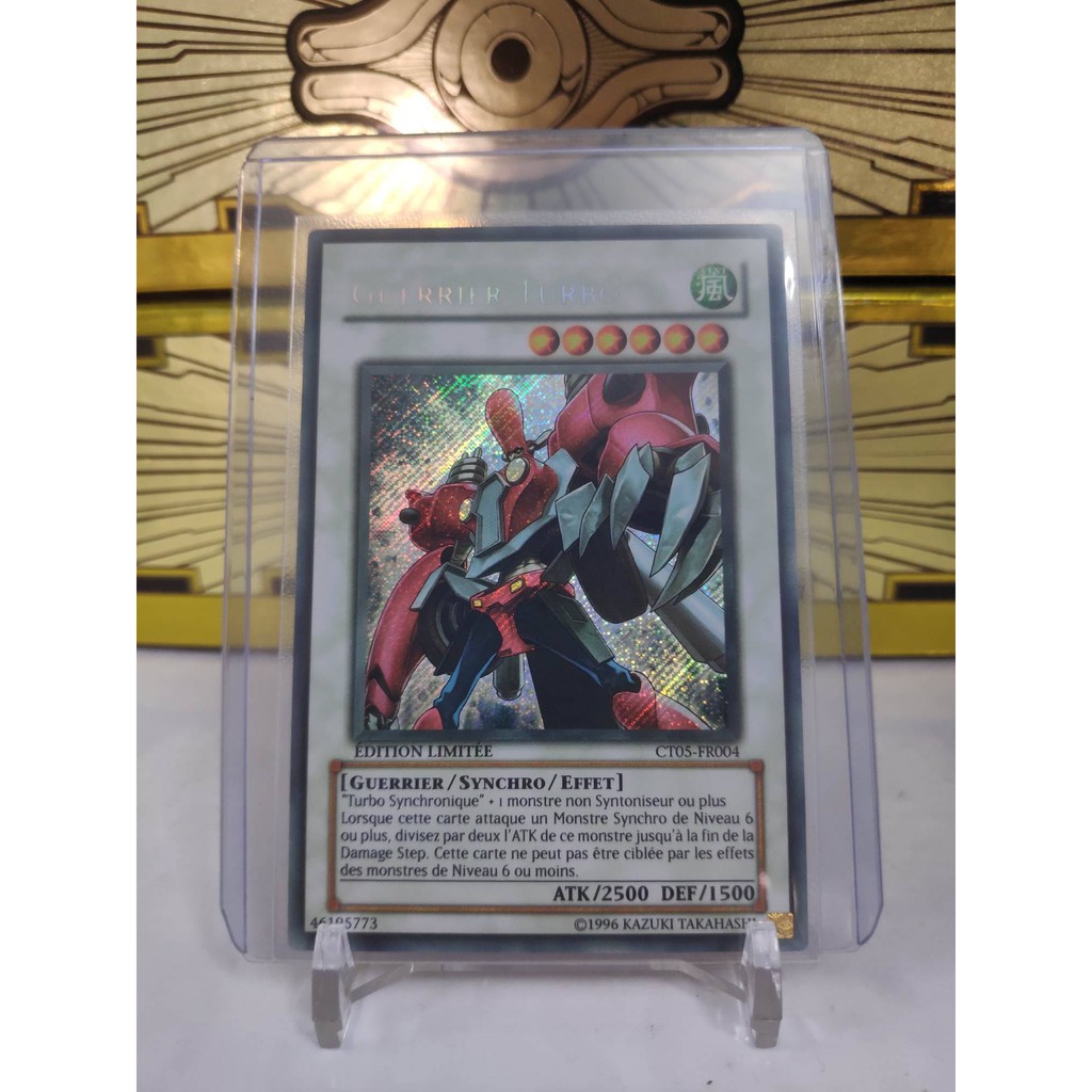 [ Dưa Hấu Yugioh ] Lá bài thẻ bài Turbo Warrior - Secret Rare - Tặng bọc bài nhựa bảo quản