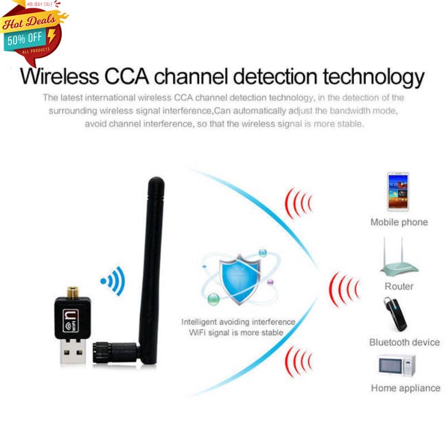 Thẻ Mạng Wifi Không Dây Usb Rtl8188 Mt7601 150m Chất Lượng