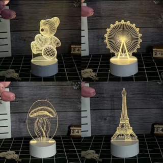 Đèn ngủ led 3d siêu dễ thương có thể dùng trang trí làm quà tặng cho người thân bạn bè