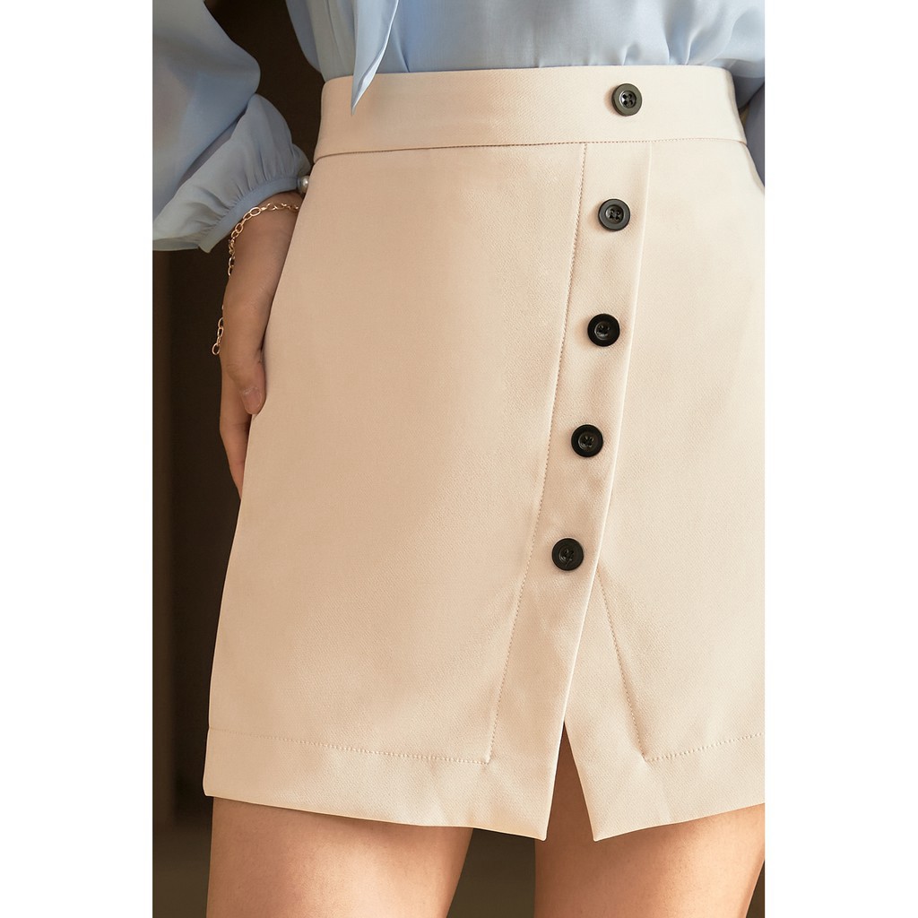 Chân váy chữ A ngắn 92WEAR hai tà JAA0816 | BigBuy360 - bigbuy360.vn