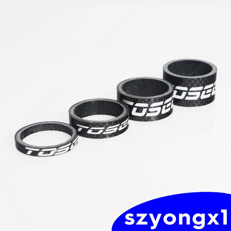 Best sale！ 4PCS Bicycle Headset Spacer 3K Carbon Fiber MTB Bike Headset Accessories