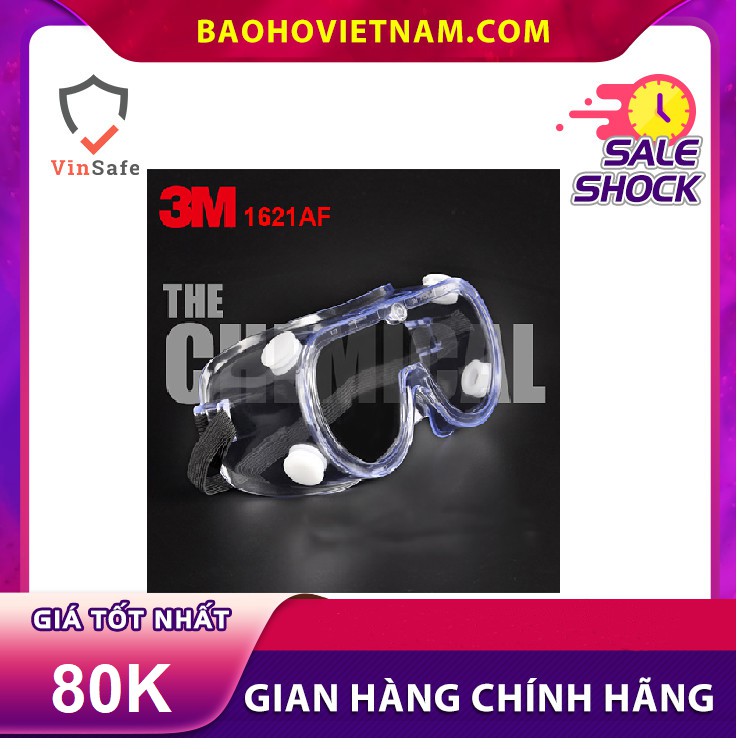 Kính bảo hộ dẻo chống hoá chất 3M 1621 AF