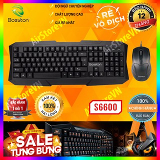 COMBO BÀN PHÍM CHUỘT BOSSTON S6600