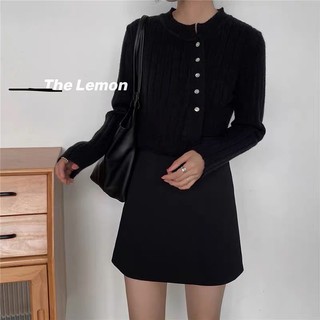 (Xả kho) Áo len cúc lệch