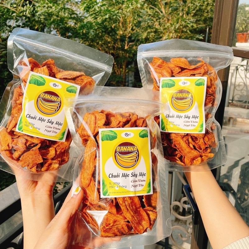 CHUỐI SẤY MỘC 🍌🍌 Không đường 💥💥Lon Pet 250gr 🍭 giảm 10-50%