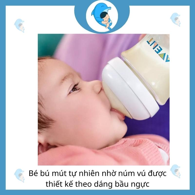 Bình Sữa Philips Avent Natural 125/260/330ml Cổ Rộng Chống Đầy Hơi Và Chống Sặc Mẫu Cũ