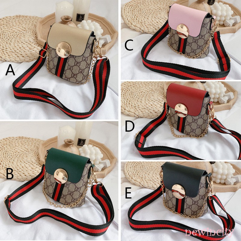 Túi Đeo Chéo In Hoa Phong Cách Hàn Quốc Cho Bé Gái