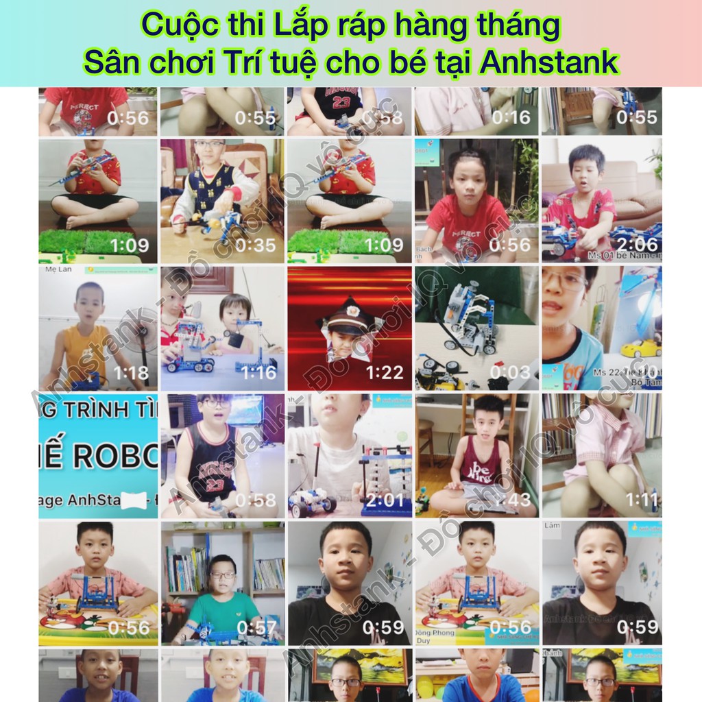 Đồ chơi lắp ráp Robot Có Động cơ 614pcs - Sách 80 mô hình - SKU6932 Hãng BanBao bổ sung 9686 Bảo hành 2 tháng