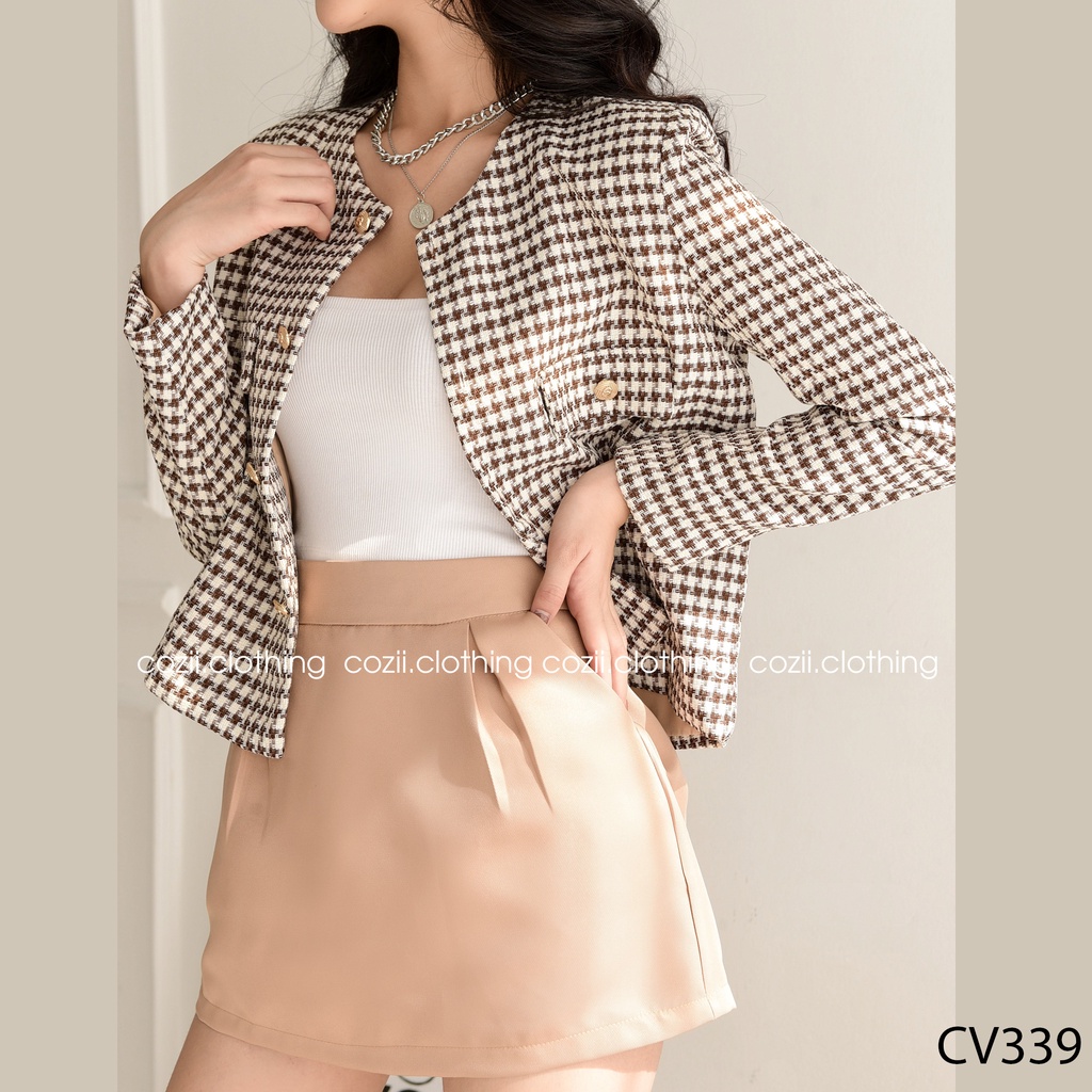 Chân Váy Ngắn Chữ A Chất Tapa Siêu Xinh Tôn Dáng CV339