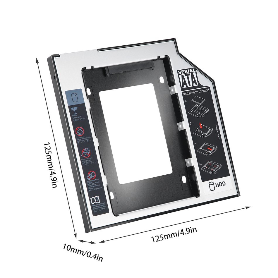 (orb) Khay Gắn Ổ Cứng Sata 2nd Hdd Ssd 9.5mm