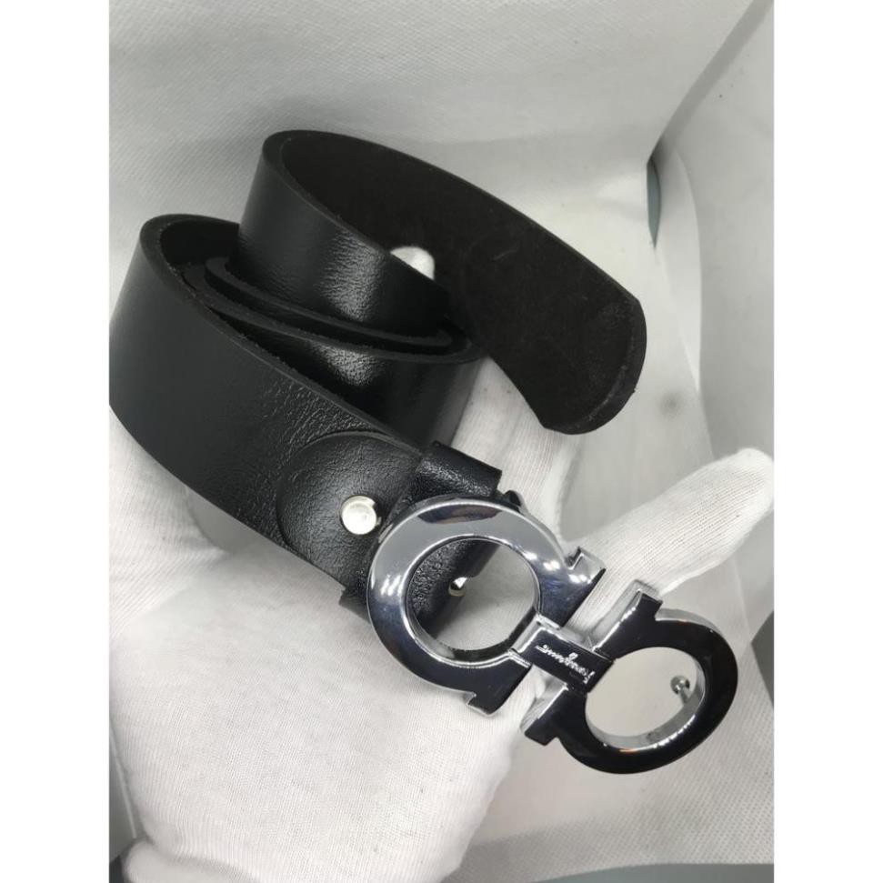 Thắt Lưng, Dây Nịt Nam Mặt Khóa 2 Chữ a,Dây da Bò Nguyen Miếng, Siêu Bền Phong Cách Đơn giản,Thời trang