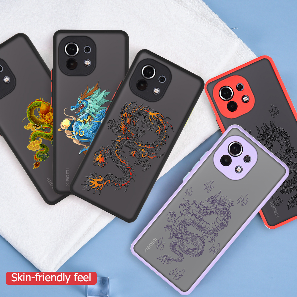 Ốp Lưng Mềm Họa Tiết Rồng Trung Quốc Cho Xiaomi Poco X3 / X3 Nfc / X3 Pro Note 10 5g Note 10 4g / Note 10s Note 10 Pro / Note 10 Pro Max