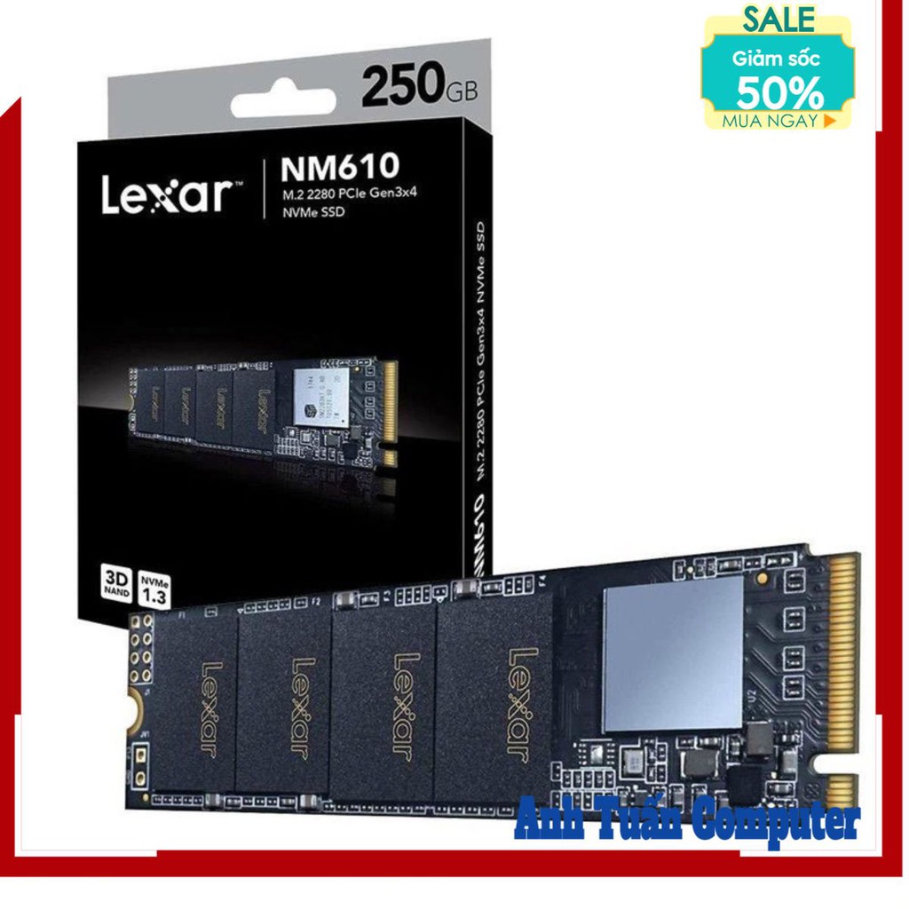 Ổ cứng SSD Lexar NM610-250GB 250GB M.2 2280 NVMe | WebRaoVat - webraovat.net.vn