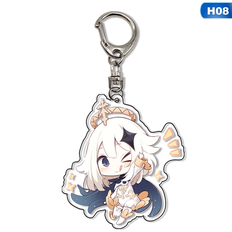 Móc Khóa Nhựa Acrylic Hình Nhân Vật Anime Genshin Impact