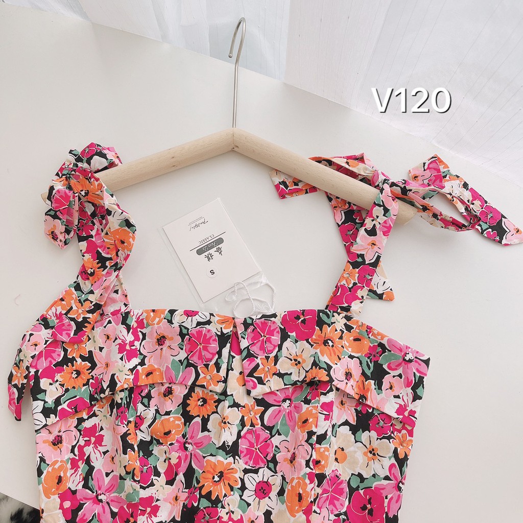 VÁY DÂY THÔ HOA MAXI CAO CẤP NỮ V120 | BigBuy360 - bigbuy360.vn