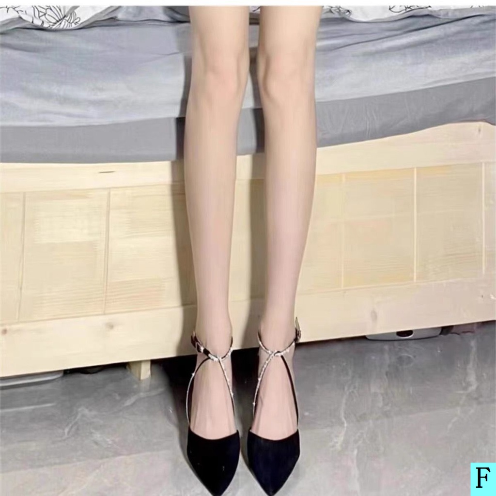 Giày Cao Gót Mũi Nhọn Đính Kim Sa Lấp Lánh Thời Trang Mùa Thu Mới Cho Nữ 2022