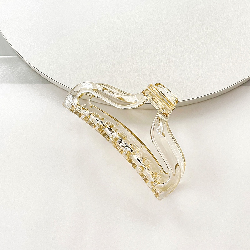 Kẹp tóc Haimeikang bằng nhựa trong suốt phong cách Hàn Quốc giản dị