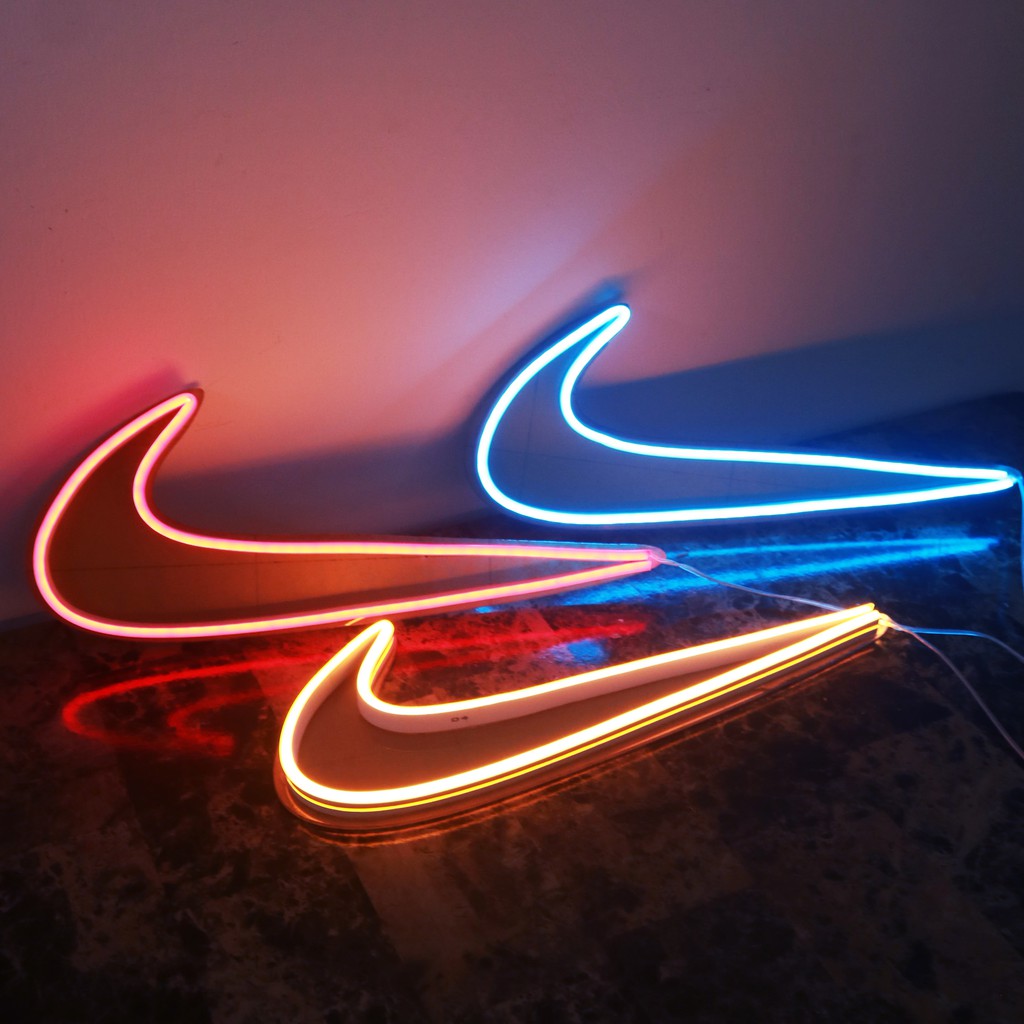 Đèn led neon decor logo hình nike trang trí phòng ngủ, thiết kế ...