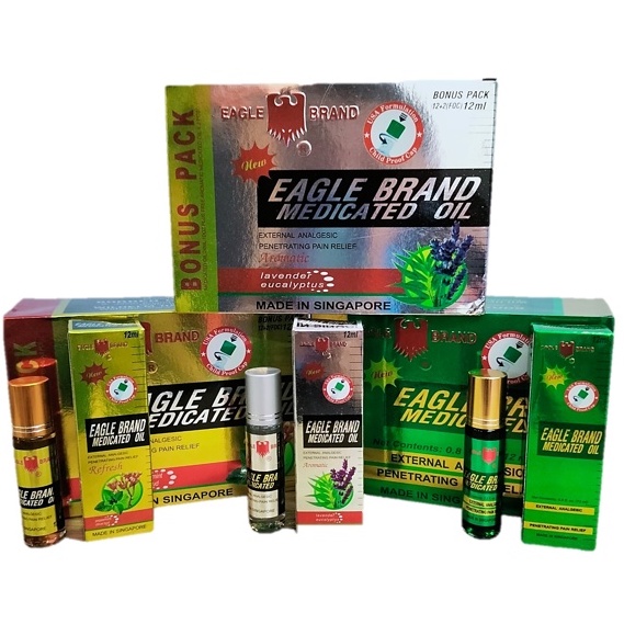 Dầu Gió Singapore Dạng Lăn 12ml