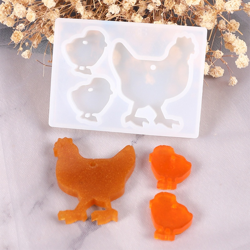 JLOVE Animal Resin Mold Epoxy Craft Keychain Silicone Moulds Polymer Clay DIY Making