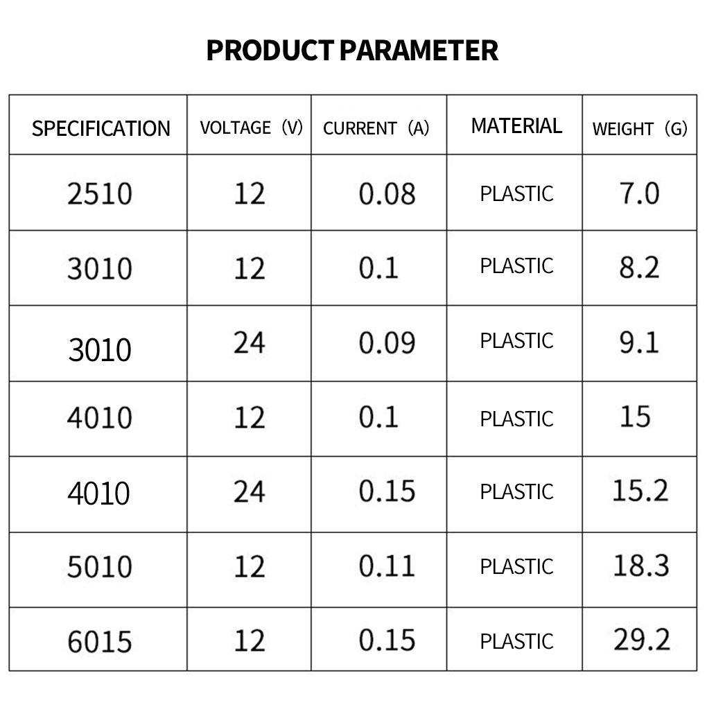 Printer CPU Cooler 3D Cooling Fan Computer Portable  Fan Plastic Cooling Computer Cabinet