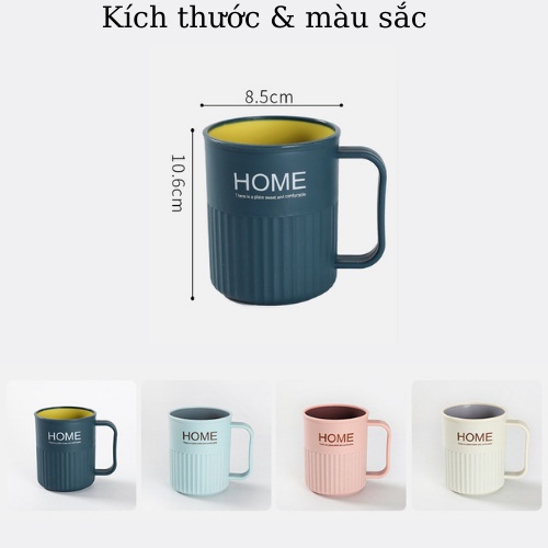 Cốc đánh răng HOME nhựa cao cấp đựng bàn chải đánh răng DEXI