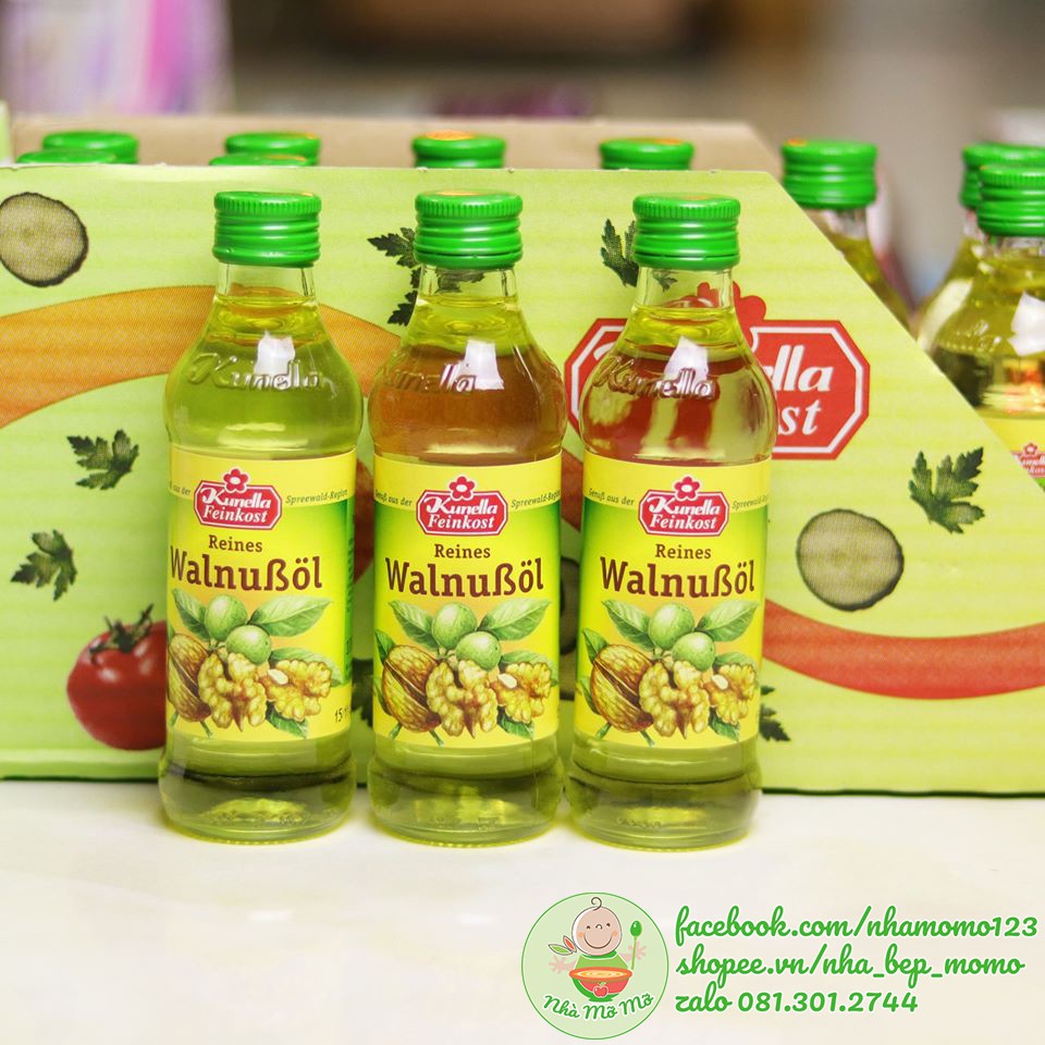 Dầu Óc Chó KUNELLA FEINKOST cho bé (100ml) Đức Date 01/2022 - Nhà Mỡ Mỡ