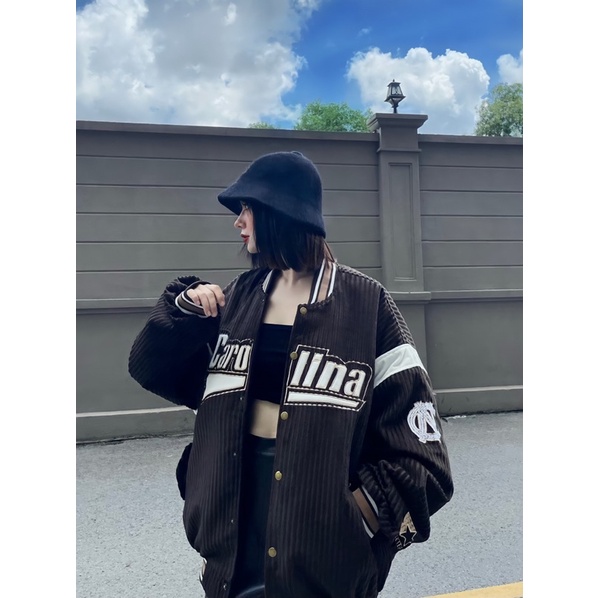 Áo khoác varsity ảnh thật shop chụp