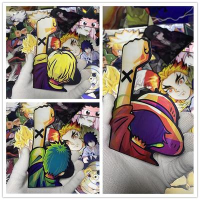 One Piece Fifth Gear Luffy 3D Gradient Sticker Illusion Car Sticker Decal cho Hành lý, Máy tính xách tay, Tủ lạnh và hơn thế nữa