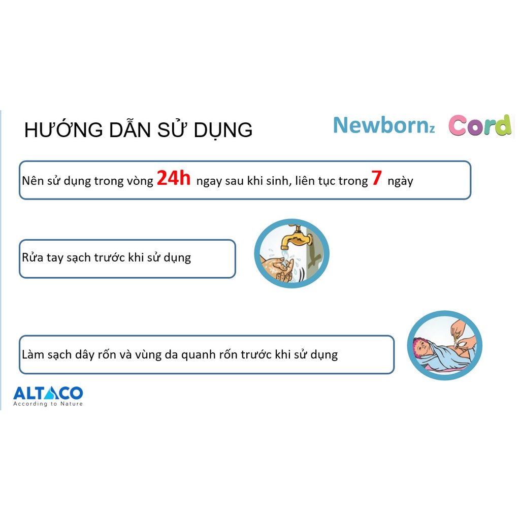 Gel vệ sinh rốn cho trẻ sơ sinh Newbornz Cord 20g