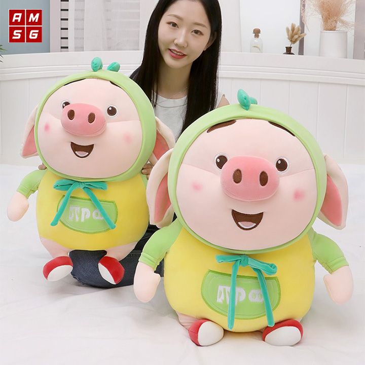Gấu Bông Heo Tiktok Khủng Long Màu Xanh | Gấu Bông Hama