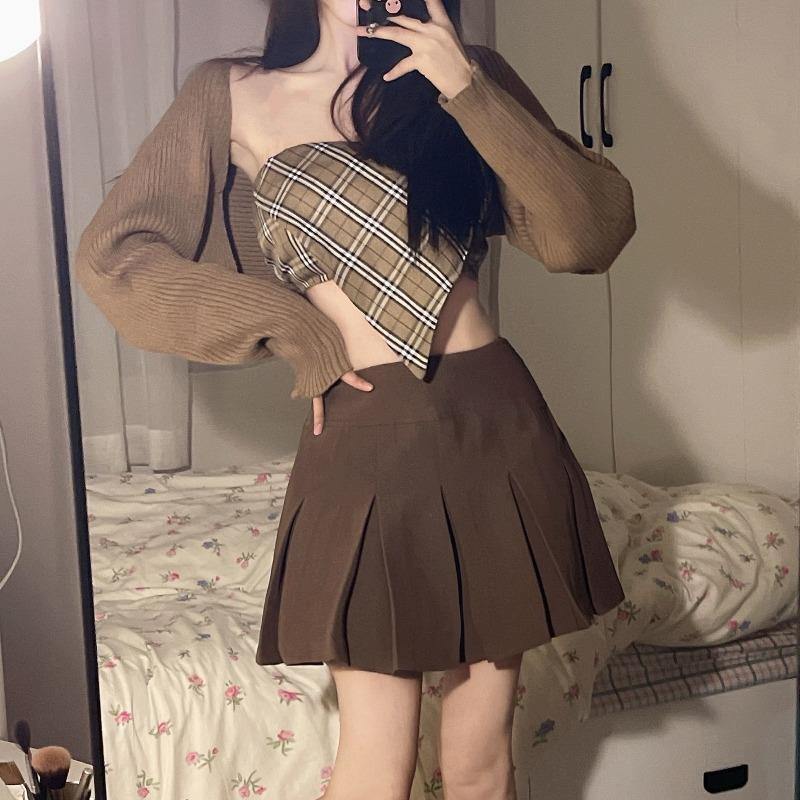 Bộ 2 Áo Ống + Chân Váy Bút Chì Lưng Cao Thời Trang Thoải Mái Cho Nữ | BigBuy360 - bigbuy360.vn