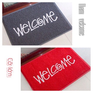 Thảm cửa chữ Welcome size 60x80cm