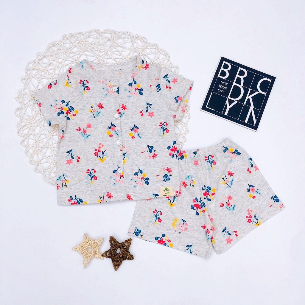 Bộ Sơ Sinh Cài Khuy Bé Gái, Bé Trai, Size 3-18m, Chất Cotton Siêu Mịn, Đẹp, Phù Hợp Với Làn Da Nhạy Của Bé