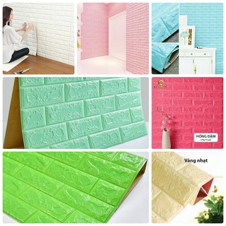 [FREESHIP] XỐP DÁN TƯỜNG GIẢ GẠCH 70*70CM (LỚN) NHIỀU MÀU