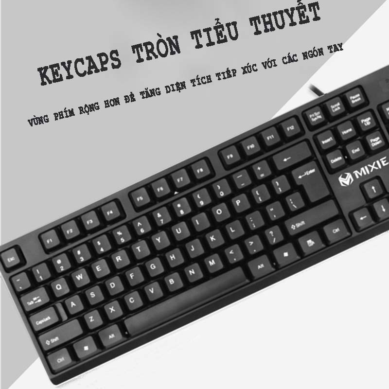 Bàn Phím Máy Tính MIXIE X7s / Bàn Phím Văn Phòng đơn Giản Và Bền Bàn Phím Chống Thấm Nước