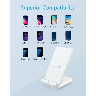 Bộ sạc nhanh không dây anker b2522 powerwave stand 7.5w- bh 18 tháng