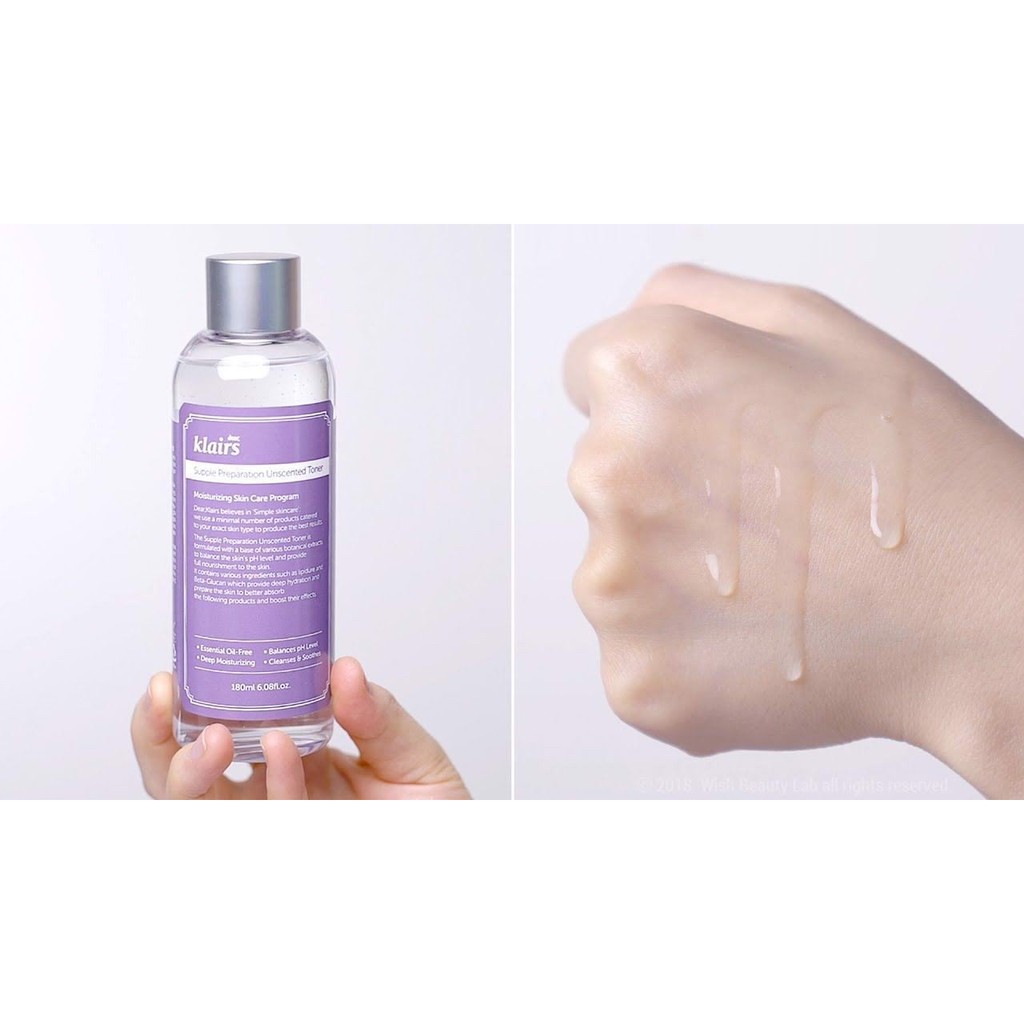 (#Klairs) Mẫu Thử Nước hoa hồng Klairs Supple Preperation Toner