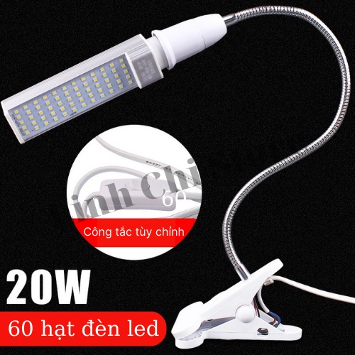 Đèn kỹ thuật đế kẹp 60 led siêu sáng