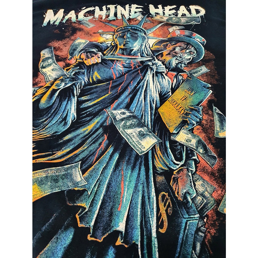 Áo Thun Unisex Nam Nữ Machine Head In Lụa Đẹp Vải Cotton Cao Cấp Fom Mỹ Local Brand MVR Phong Cách Rock Band tee | BigBuy360 - bigbuy360.vn