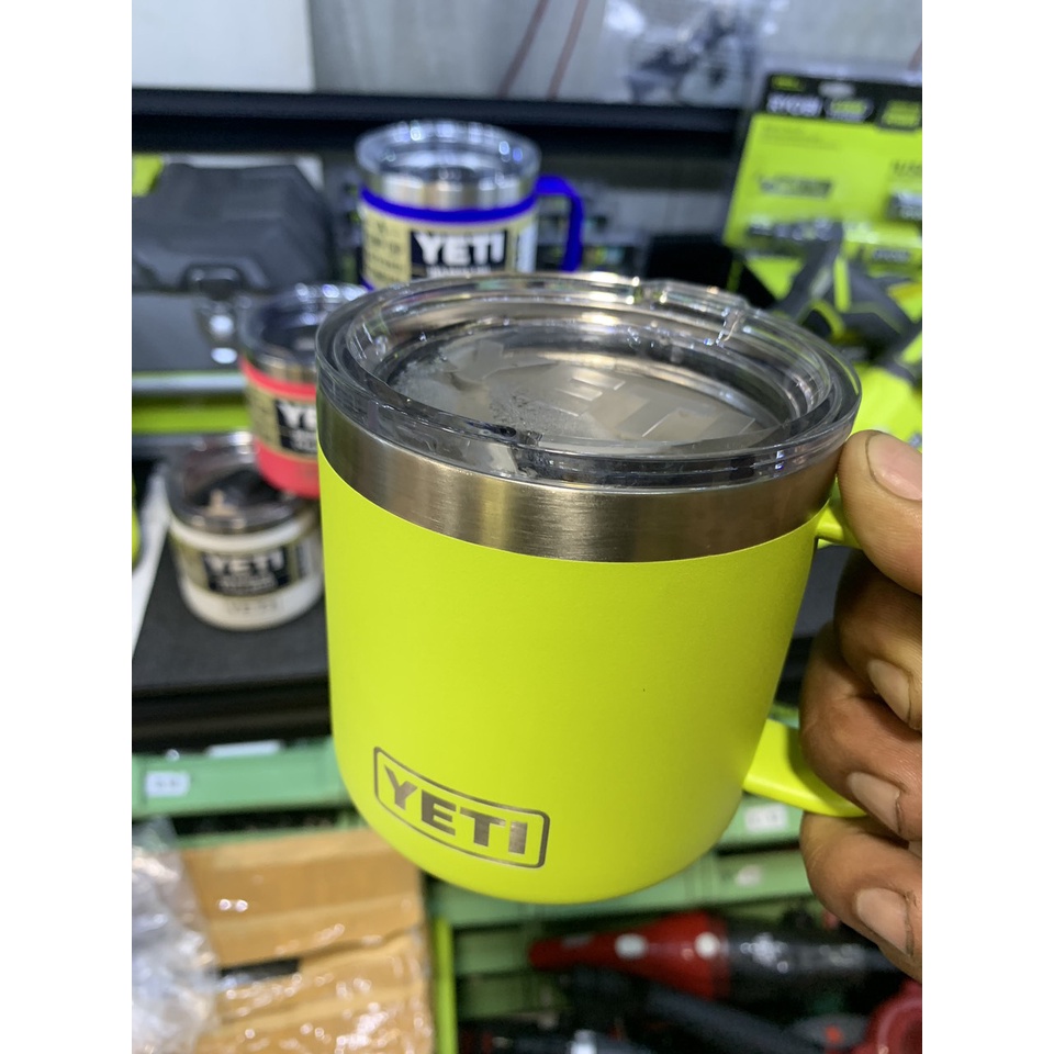 Ly Giữ Nhiệt YETI 'USA' Có Tay Cầm, Thép Không Gỉ Chính Hãng - Mug 14oz Nắp Magslider