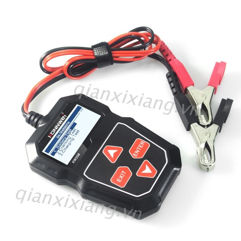 Máy quét kiểm tra tự động KW208 12v 100-2000cca cho bình ắc quy xe hơi và nhiều chức năng khác