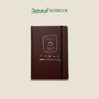 Gemma notebook - sổ tay bìa cứng a5 - coffee