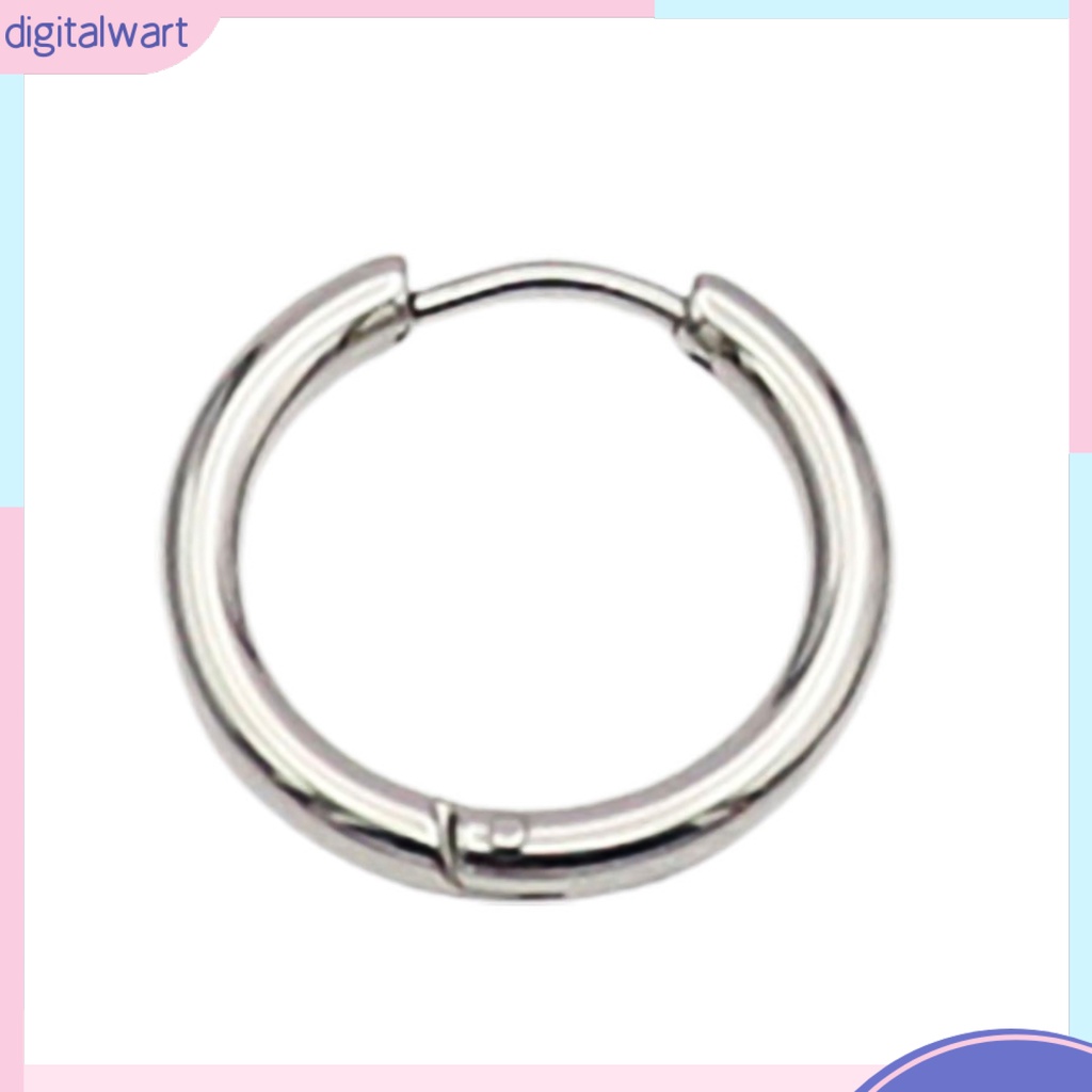 Đôi Khuyên Tai Tròn Phi Giới Tính Thiết Kế Đơn Giản