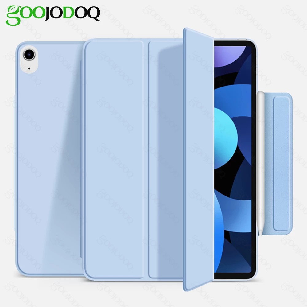 GOOJODOQ Ốp bảo vệ máy tính bảng kèm đế đỡ từ tính không dây cho iPad Air 4 New iPad Air 10.9 2020 iPad Pro 11 2020 2018