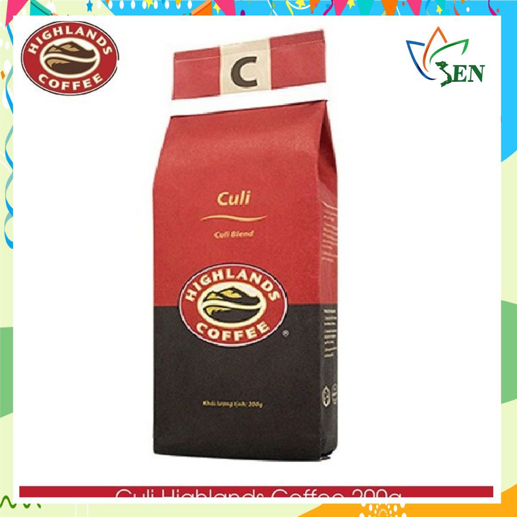 [SenXanh] Cà phê Rang xay Culi Highland Coffee 200g