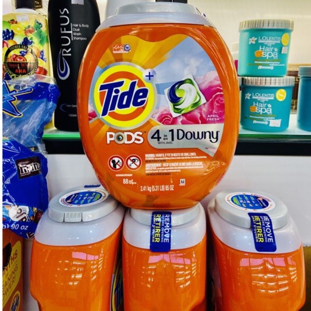 VIÊN GIẶT XẢ TIDE 4in1 Downy THÙNG 88 viên