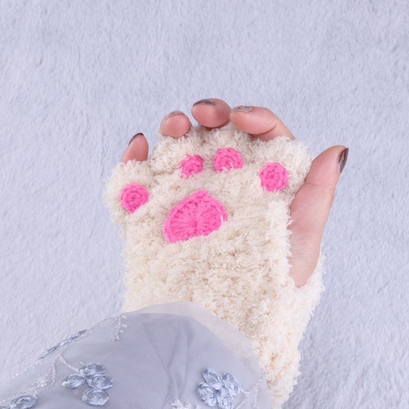 Găng Tay Bông Hình Móng Vuốt Gấu Hoạt Hình Hóa Trang Halloween